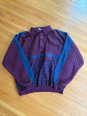 DENIM Express Button Up Sweater, Vintage- XL